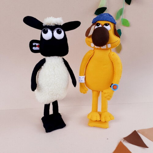 Kit Feltro e Topper Shaun e Bitzer,