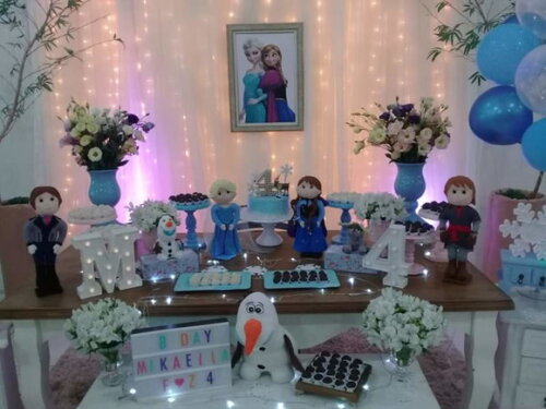 Kit Frozen em Feltro 04 Peças