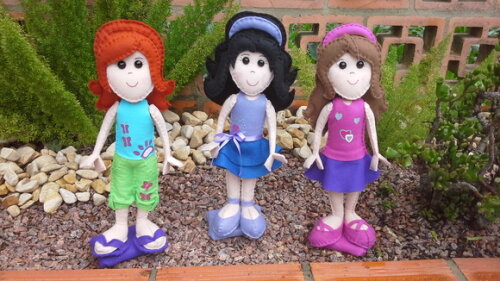 Kit Lego Friends de Feltro 3 Peças