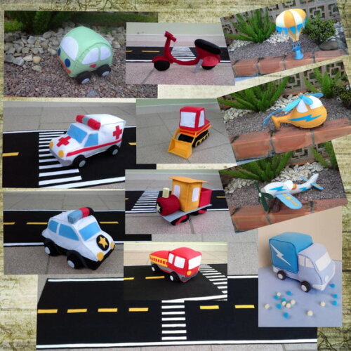 Kit Meios de Transporte 12 Peças