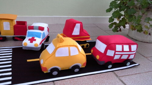 Kit Meios de Transporte Terrestre 10 Peças