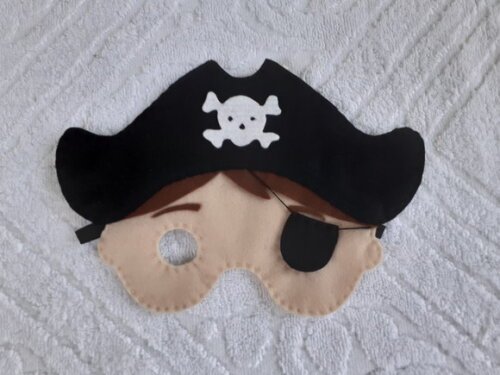Kit Máscaras Piratas 10 Peças
