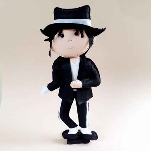 Kit Michael Jackson 3 Peças em Feltro