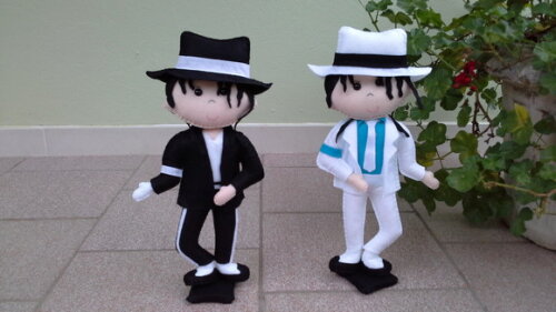 Kit Michael Jackson 2 Peças em Feltro