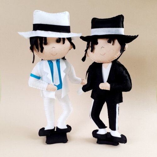 Kit Michael Jackson 2 Peças em Feltro