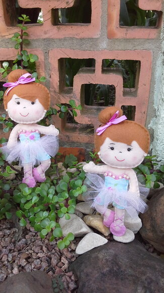 Kit Mini Bailarinas em Feltro