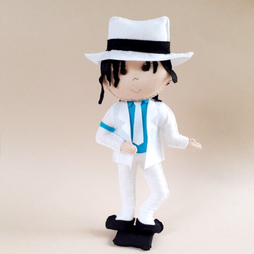 Kit Michael Jackson 3 Peças em Feltro