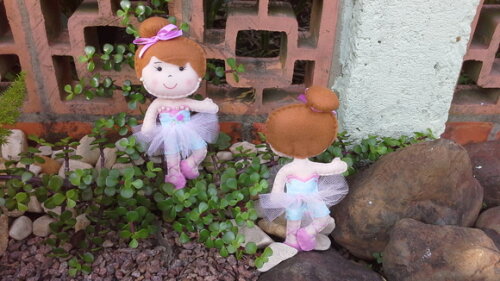 Kit Mini Bailarinas em Feltro