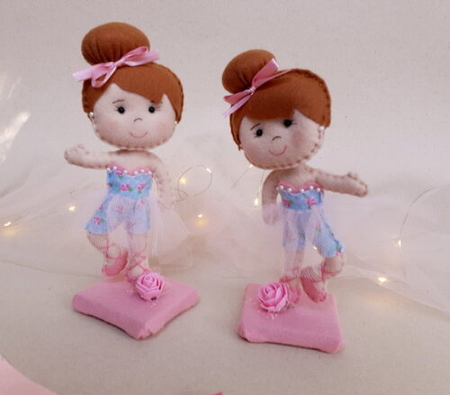 Kit Mini Bailarinas em Feltro