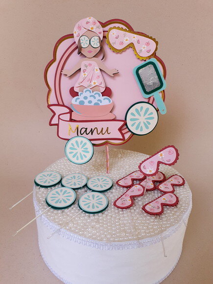 Kit Papelaria Festa Spa 25 Peças
