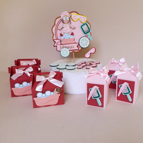 Kit Papelaria Festa Spa 25 Peças