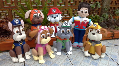 Kit Patrulha Canina em Feltro