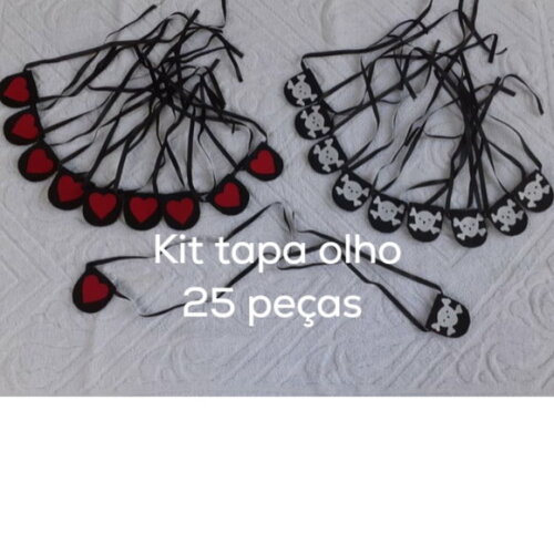 Kit Tapa Olho Piratas 25 Peças