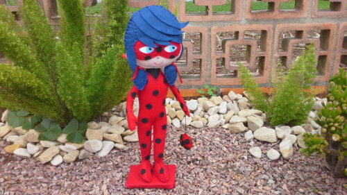 Lady Bug Miraculous em feltro