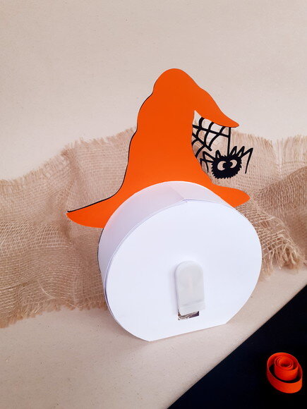 Lanterna Chapéu de Bruxa de Halloween com Led