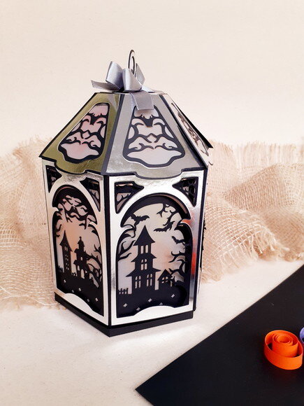 Lanterna de Halloween com Led