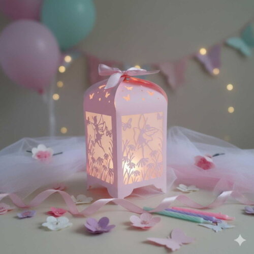 Lanterna Iluminada com Led Festa das Fadas