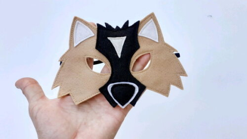Máscara Lobo Guará Bichos da Amazônia