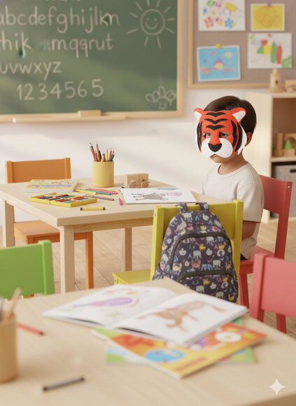 Máscara Tigre de Feltro