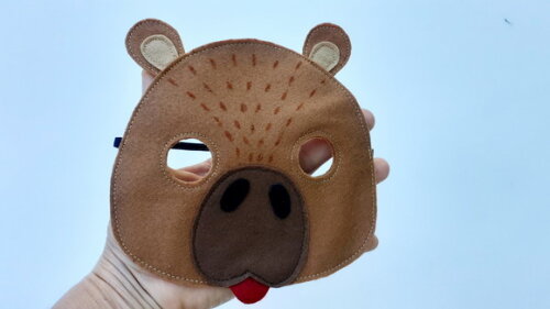 Máscaras Capivara Fauna Brasileira 03 Peças