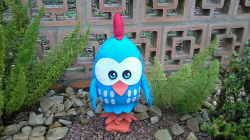Mini Galinha Pintadinha de Feltro