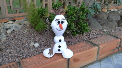Olaf em Feltro Pq