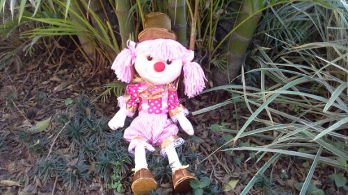 Palhacinhas de Tecido Rosa e Dourado