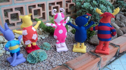 Personagens Backyardigans em feltro