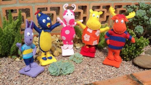 Personagens Backyardigans em feltro