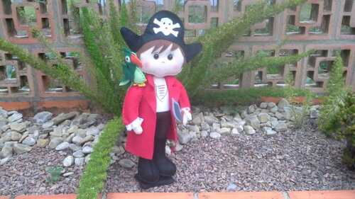 Pirata e Papagaio de Feltro