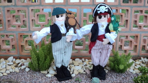 Piratas em Tecido e Feltro