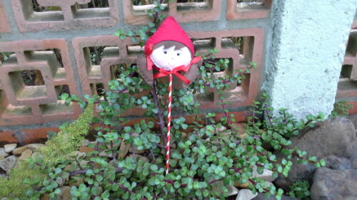 Pirulito Chapéuzinho Vermelho de Feltro