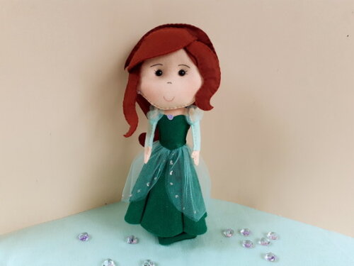 Princesa Ariel em Feltro