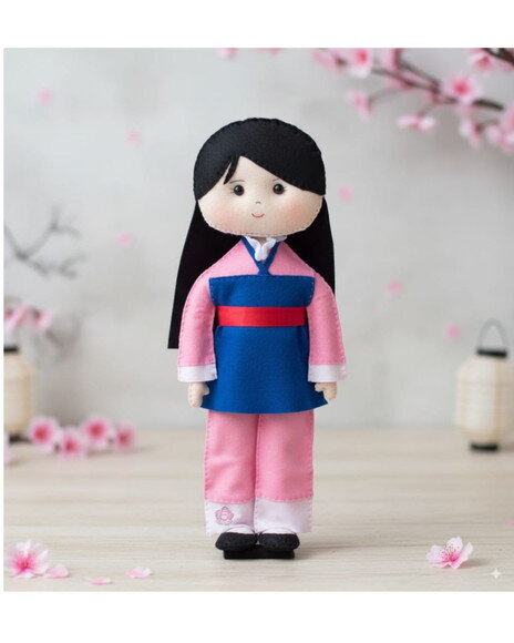 Princesa Mulan em Feltro Ii
