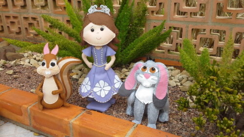 Princesa Sofia e Amigos em Feltro