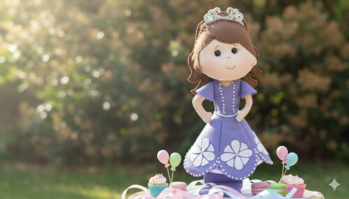 Princesa Sofia em Feltro