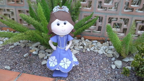 Princesa Sofia em Feltro