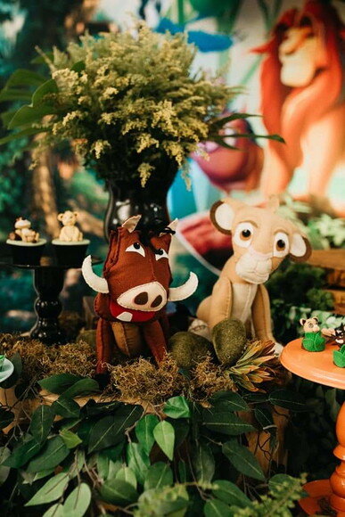 Pumba da Turma do Rei Leão em Feltro