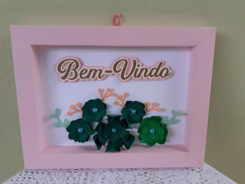 Quadrinho de Papel Bem-vindo Suculentas
