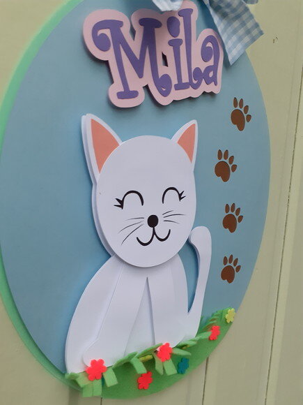 Quadrinho Personalizado de Papel Gatinho