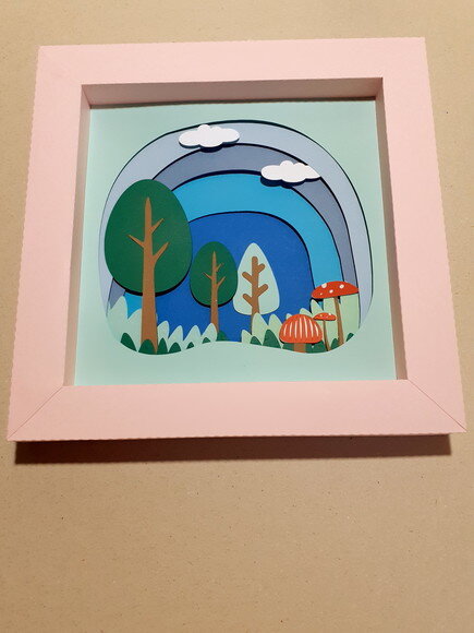 Quadro Quarto Criança Bosque Encantado