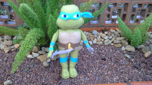 Tartaruga Ninja Leonardo em Feltro