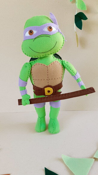 Tartaruga Ninja Donatello em Feltro
