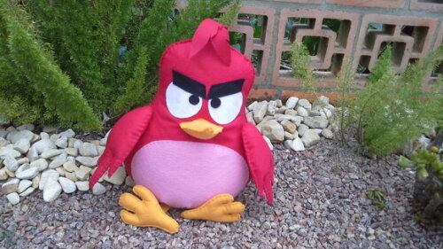 Terêncio de Angry Birds em feltro