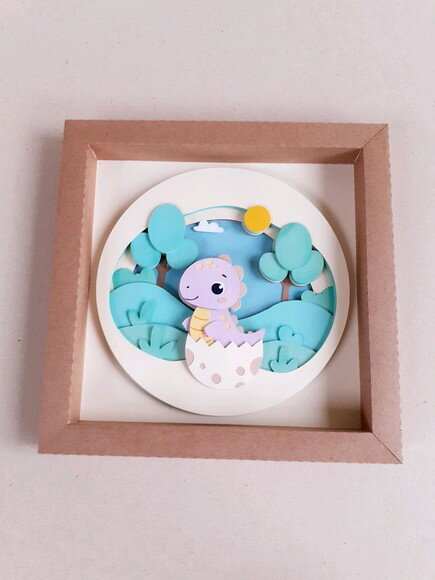 Topo/quadro Dino Baby Papelaria Personalizada