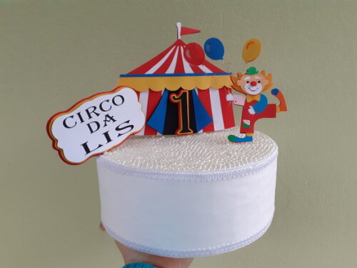 Topper Circo em Camadas