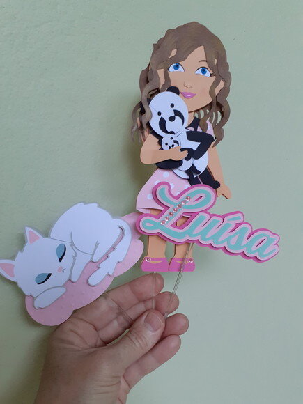 Topper e Quadrinho Personalizado Frete Grátis