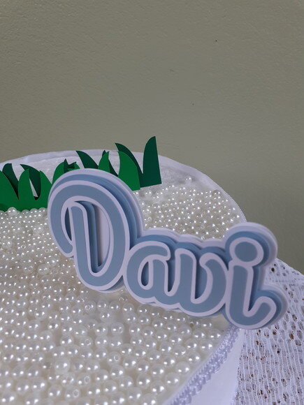 Topper Mesversário Jesus com Nome
