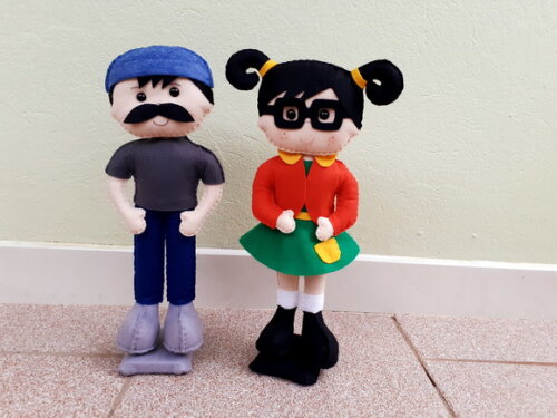 Turma do Chaves em Feltro 05 Peças