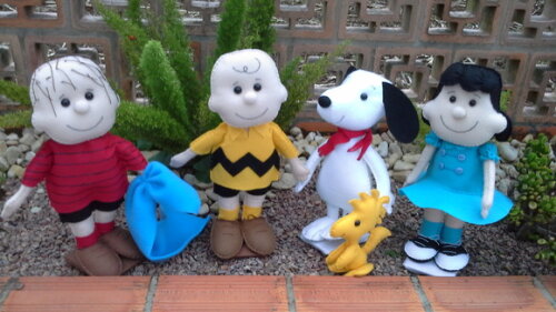 Turma do Snoopy em Feltro